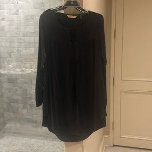 Rebecca Taylor navy silk dress